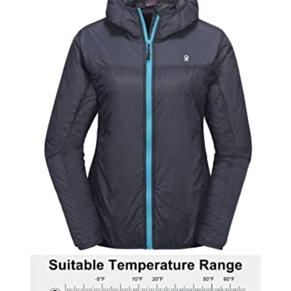 Packable Lightweight Running Jacket Water Resistant Hooded Windbreaker Fitted - Picture 4 of 7